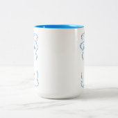 Boy Mom, Personalized New Mom Gifts ツートーンマグカップ (中央)