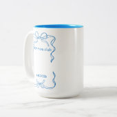 Boy Mom, Personalized New Mom Gifts ツートーンマグカップ (正面左)