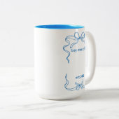 Boy Mom, Personalized New Mom Gifts ツートーンマグカップ (正面右)