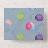 Boy Monkey Baby Showerだ オールインワン招待状 (裏面)