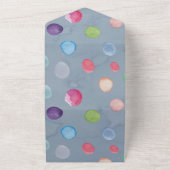 Boy Monkey Baby Showerだ オールインワン招待状 (外側)