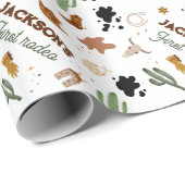 Boy My First Rodeo Cowboy 1st誕生日 ラッピングペーパー (ロールコーナー)