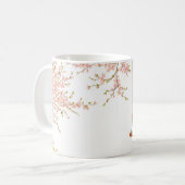 Boy on a swing Cherry Blossoms コーヒーマグカップ (正面左)