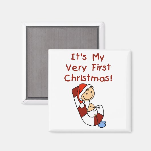 Boy on Candy Cape 1st Christmas マグネット (正面/裏面)