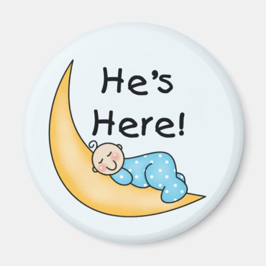 Boy on Moon Moon He's Here マグネット (正面)