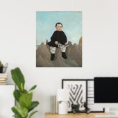 Boy on the Rocks – アンリ・ルソーファインアートポスター ポスター (ホームオフィス)