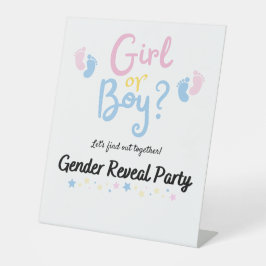 Boy or Girl? Gender Reveal  台座サイン