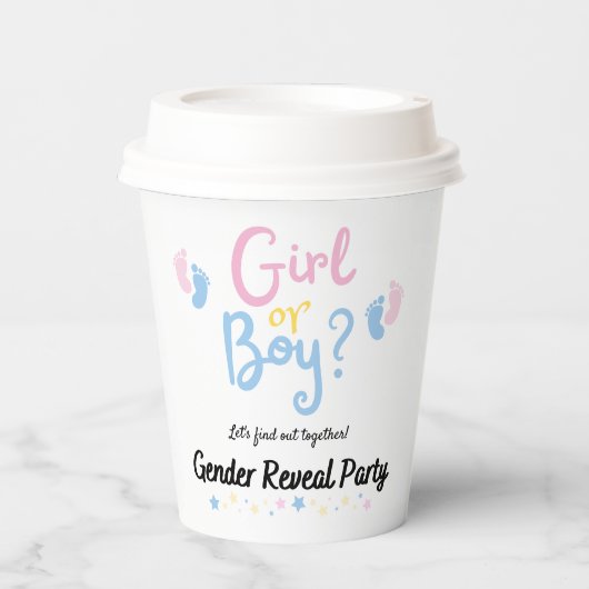 Boy or Girl? Gender Reveal 紙コップ (正面)