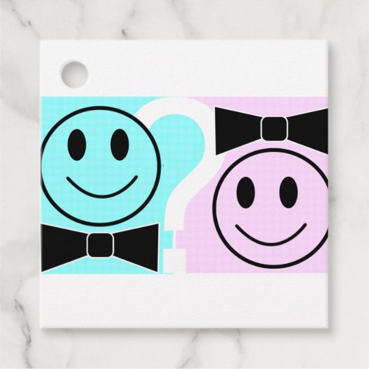 Boy or Girl Party Napkins フェイバータグ (正面)