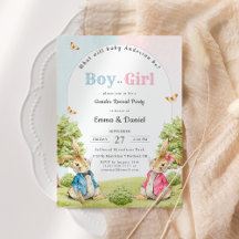 Boy or Girl Peter The Rabbit Genderパーティー