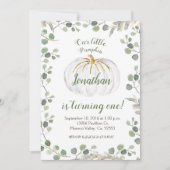 Boy Our Pumpkinは招待状の緑を変えている 招待状 (正面)