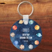 Boy Outer Space 10th Trip Around the Sun Birthday キーホルダー (裏面)