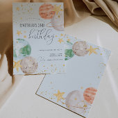 Boy Outer Space Birthday Partyへの招待 招待状