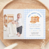 Boy Pancake Breakfast Birthday Party写真 招待状