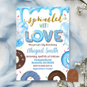 Boy Pastel Donut Sprinkled with Love Invitation 招待状