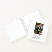 Boy Photo Script First Communion Guestbook ノートブック (内部)