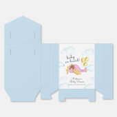 Boy Pilot Teddy Bear Balloon Airplane Baby Shower フェイバーボックス (見開き)