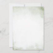 Boy Pine Tree Deer Mountain Forest Baby Shower  招待状 (裏面)