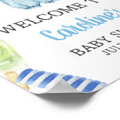 Boy Popsicle Baby Showerへようこそ ポスター (角)