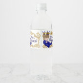 Boy Prince Baby Shower Water Bottle Labels ペットボトルラベル (裏面)