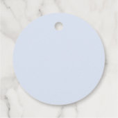 Boy Pumpkin Blue Baby Shower 感謝してい You フェイバータグ (裏面)