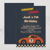 Boy Racing Birthday 招待状 (正面/裏面)