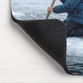 Boy Rescuing a Polar Bear マウスパッド (コーナー)