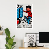 Boy Riding with Truck - Matchbox Print - Czech ポスター (ホームオフィス)