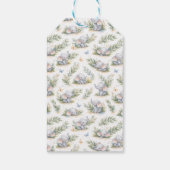 Boy’s Elephant Watercolor Baby Shower –Blue Safari ギフトタグ (裏面)