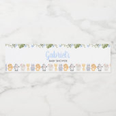 Boy Safari Animal Baby Shower  ペットボトルラベル (シングルラベル)