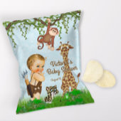 Boy Safari Animals Baby Shower Chip Bag Wrapper チラシ