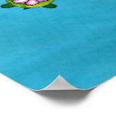 BOY SEA TURTLEベビーシャワー（本州） 02Bバナーブルー ポスター (角)