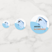 Boy Shark Birthday Party Supplies Kids Decor Sea コンフェッティ (裏面)
