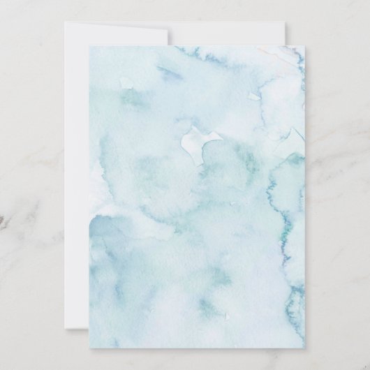 Boy Ski Birthday Invitation 招待状 (裏面)