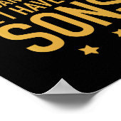 Boy son Funny mothers day gift for mother her mom ポスター (角)