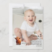 Boy Special 1st Birthday Celebration 招待状 (正面)