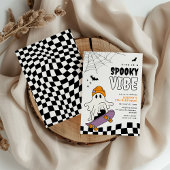 Boy Spooky Halloween Birthday Invitation 招待状