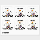 Boy Spooky Halloween Birthday Sticker スクエアシール (シート)