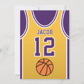 Boy Sports Birthday Invitation 招待状 (裏面)