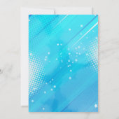 Boy Superheroベビーシャワー 招待状 (裏面)