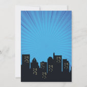 Boy Superhero Birthday Invitation 招待状 (裏面)