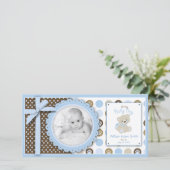 Boy Teddy Bearフォトカード 案内状 (スタンド正面)