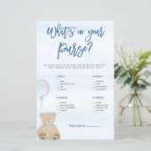 Boy Teddy Bear Blue Balloon財布の中身 (スタンド正面)