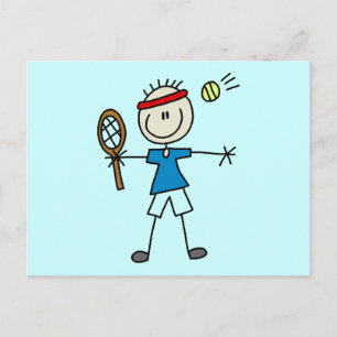 Boy Tennis Player Tシャツとギフト ポストカード
