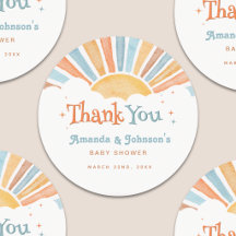 Boy Thank You Here Comes the Son ベビーシャワー 