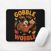 Boy Toddler Gobble Till You Wobble Turkey Funny Th マウスパッド (マウス)