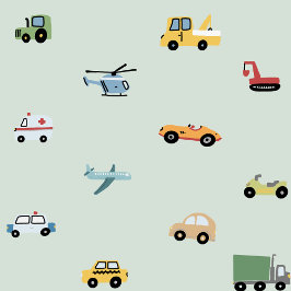 Boy truck, vehicle pattern ラッピングペーパーシート
