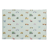 Boy truck, vehicle pattern 枕カバー (裏面)