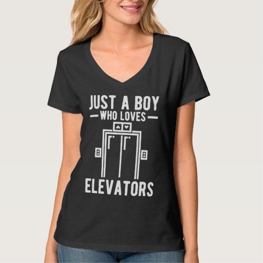 Boy Who Loves Elevators Tシャツ (正面)