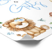 Boy Wild One Safari赤ちゃんシャワー本とギフト ポスター (角)